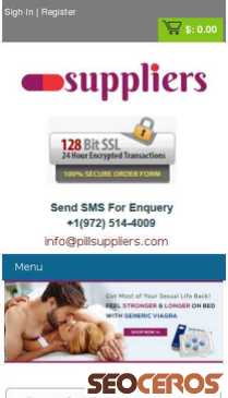 pillsuppliers.com mobil Vista previa