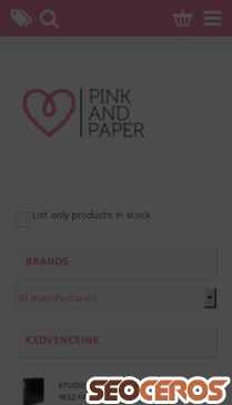 pinkandpaper.eu mobil previzualizare