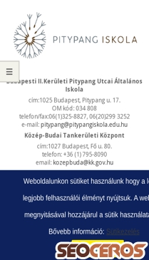 pitypangiskola.hu mobil előnézeti kép