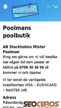 poolmans.se/butiken mobil förhandsvisning