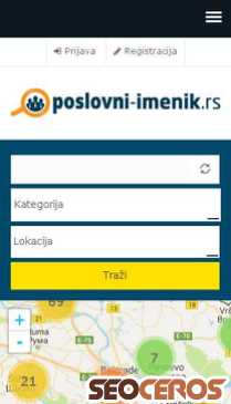 poslovni-imenik.rs mobil vista previa