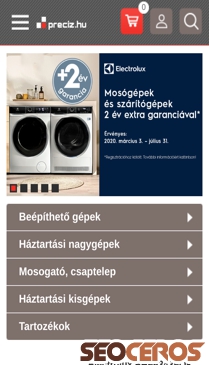 preciz.hu mobil előnézeti kép