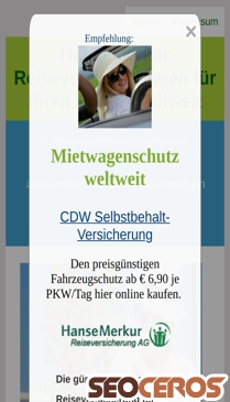 pro-reiseschutz.de mobil náhľad obrázku
