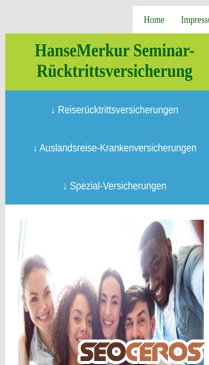 pro-reiseschutz.de/seminarversicherung.html mobil Vorschau