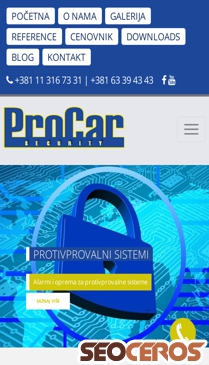 procar.rs mobil förhandsvisning