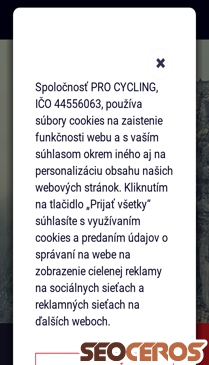 procycling.sk mobil previzualizare