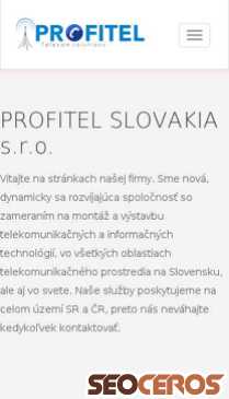 profitel.sk mobil vista previa