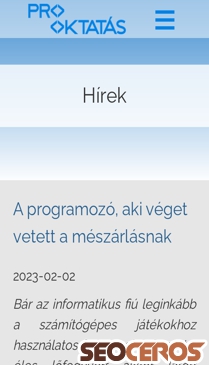 prooktatas.hu/hirek mobil preview