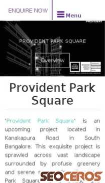 providentparksquare.net.in mobil preview