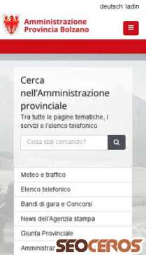provincia.bz.it mobil förhandsvisning