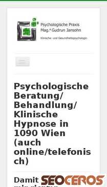 psychologin-jansohn.at mobil Vorschau
