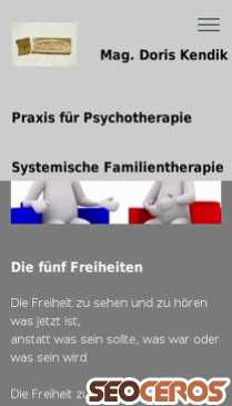 psychotherapie-kendik.at mobil preview