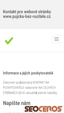 pujcka-bez-rucitele.cz/kontakt.html mobil előnézeti kép