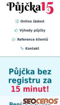 pujcka15.cz mobil förhandsvisning