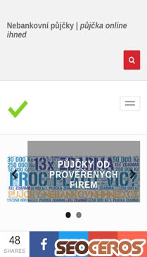 pujcky-nebankovni-ihned.cz mobil förhandsvisning
