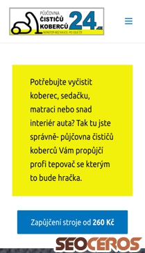 pujcovna-cisticu-kobercu-24.cz mobil 미리보기