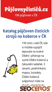 pujcovnycisticu.cz mobil előnézeti kép