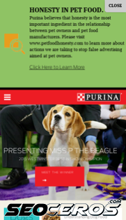 purina.com mobil förhandsvisning