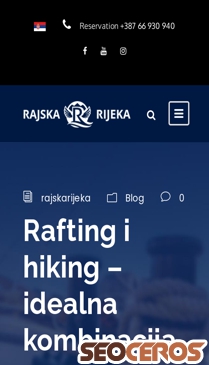 rajskarijeka.com/rafting-i-hiking-idealna-kombinacija mobil Vista previa