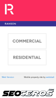 ranson.co.uk mobil előnézeti kép