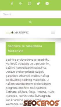 rasadnik-markovic.rs/sadnice mobil anteprima