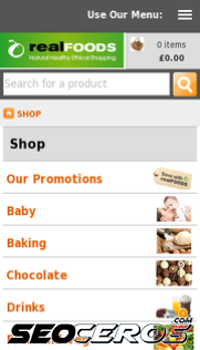 realfoods.co.uk mobil preview