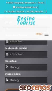 reginatourist.hu mobil preview