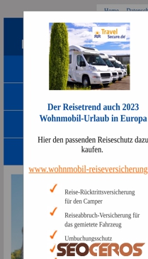 reise-ruecktrittsversicherung.de mobil előnézeti kép