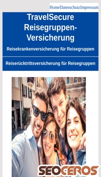 reisegruppen-versicherung.de mobil előnézeti kép