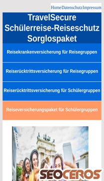 reisegruppen-versicherung.de/schuelerreise-reiseschutzpaket.html mobil Vorschau