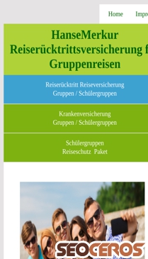 reisegruppen-versicherung.eu/gruppenreise-versicherung-reiseruecktritt.html mobil Vorschau