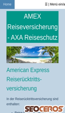 reiseruecktritt-jahresschutz.de/american-express-reiseruecktrittsversicherung.html mobil Vorschau