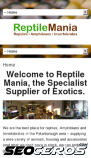 reptilemania.co.uk mobil förhandsvisning