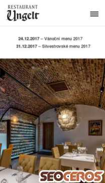 restaurant-ungelt.cz mobil Vorschau