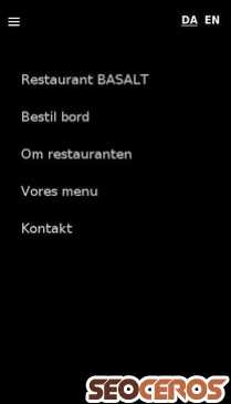 restaurantbasalt.dk mobil förhandsvisning
