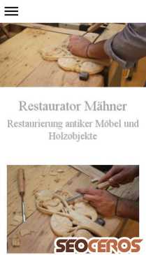 restaurator-maehner.at mobil Vorschau