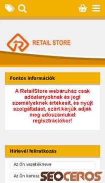 retailstore.hu mobil preview