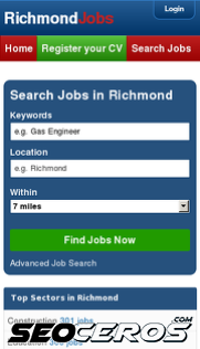 richmondjobs.co.uk mobil Vista previa