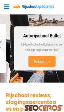 rijschoolspecialist.nl mobil prikaz slike