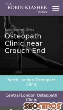 robinkiashek.co.uk/osteopath-clinic-near-crouch-end mobil előnézeti kép