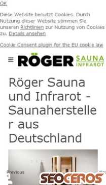 roeger-sauna.de mobil obraz podglądowy