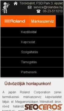 roland-szerviz.hu mobil náhľad obrázku
