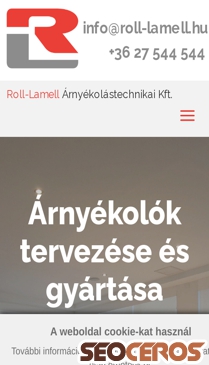 roll-lamell.hu mobil preview
