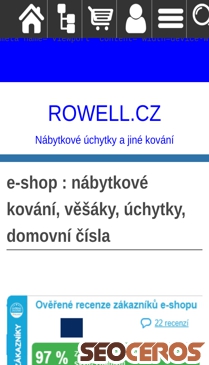 rowell.cz mobil vista previa
