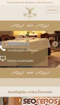salonrestaurant.hu mobil előnézeti kép