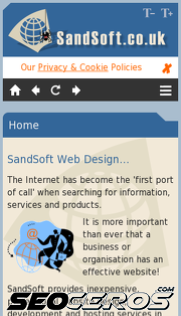 sandsoft.co.uk mobil preview