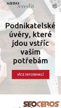 sanocredit.cz mobil előnézeti kép
