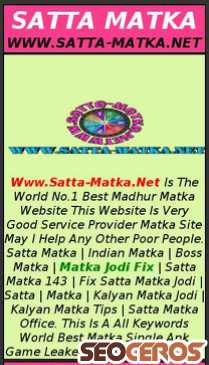 satta-matka.net mobil náhled obrázku