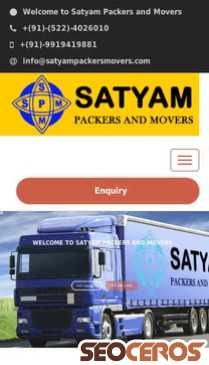 satyampackersmovers.com mobil náhled obrázku