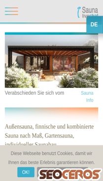 saunaherstellung.de mobil előnézeti kép